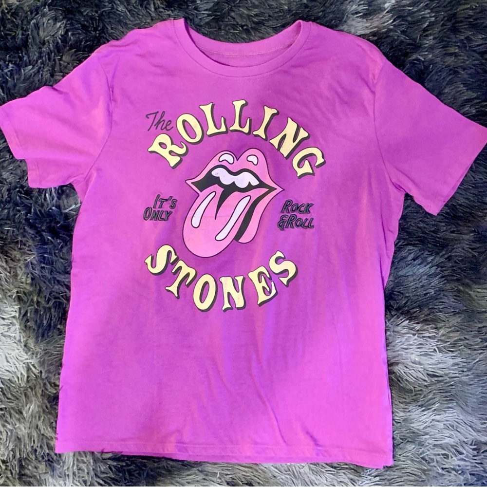 Women’s Rolling Stones Pink Graphic Tee Size S